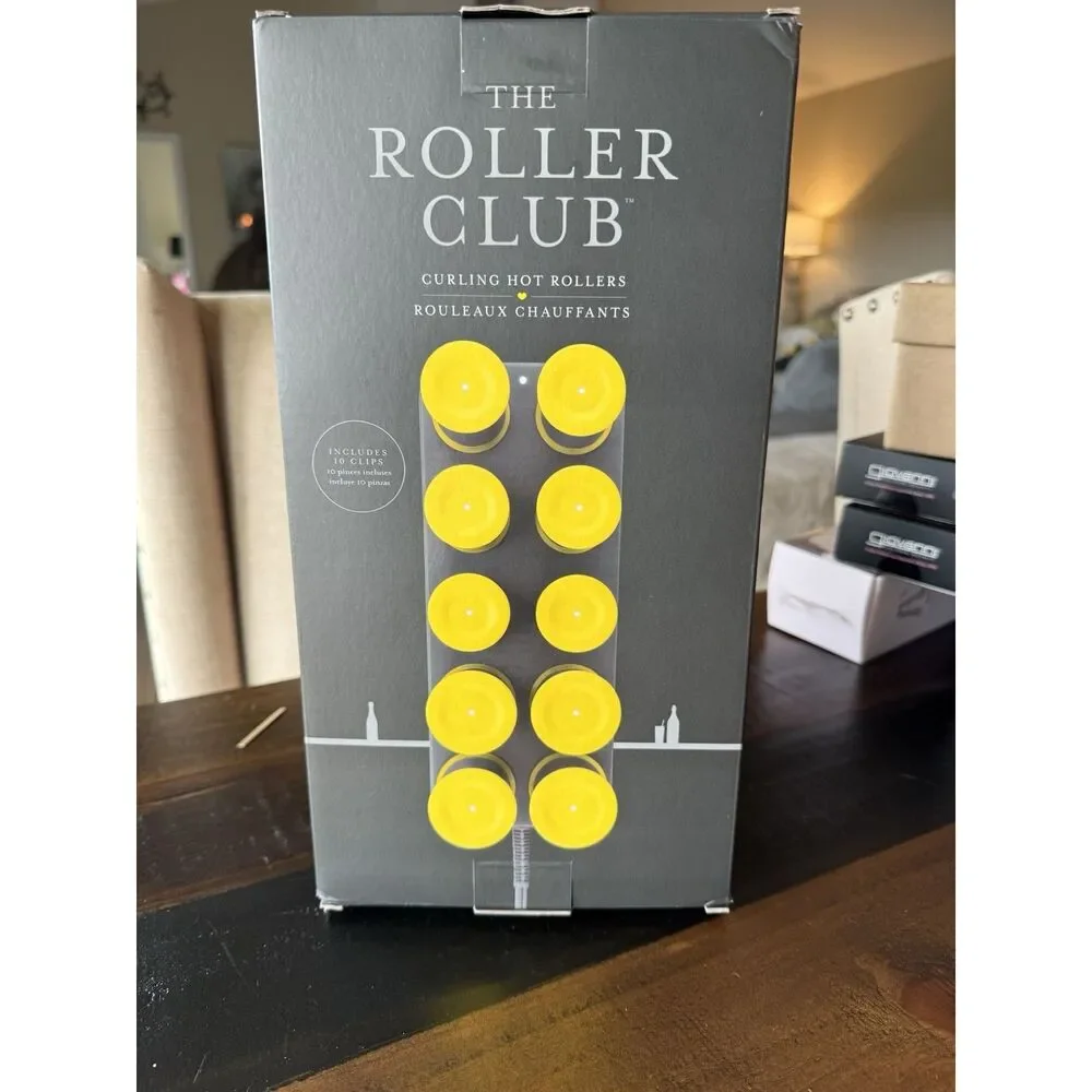 The Roller Club DryBar Curling Hot Rollers w/ Clips & Travel Case